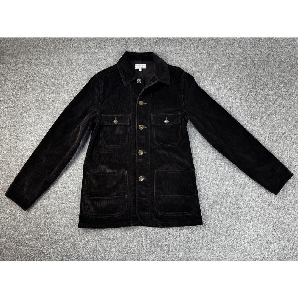 Wallace & Barnes Chore Jacket Mens XS Brown Corduroy Shacket Workwear Field Coat
